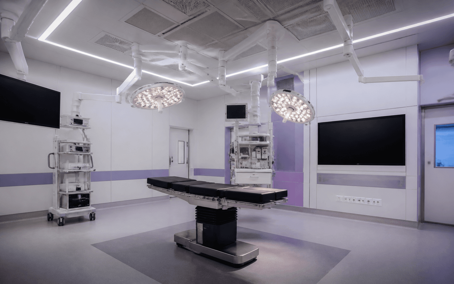 Illustrative modern modular operation theatre infrastructure